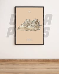 Image 2 of A3 framed sneaker art 