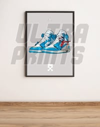 Image 5 of A3 framed sneaker art 