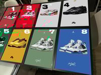 Image 1 of A3 framed sneaker art 2