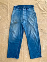 Image 2 of WW2 USN DENIM DUNGAREE PANTS