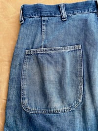 Image 7 of WW2 USN DENIM DUNGAREE PANTS