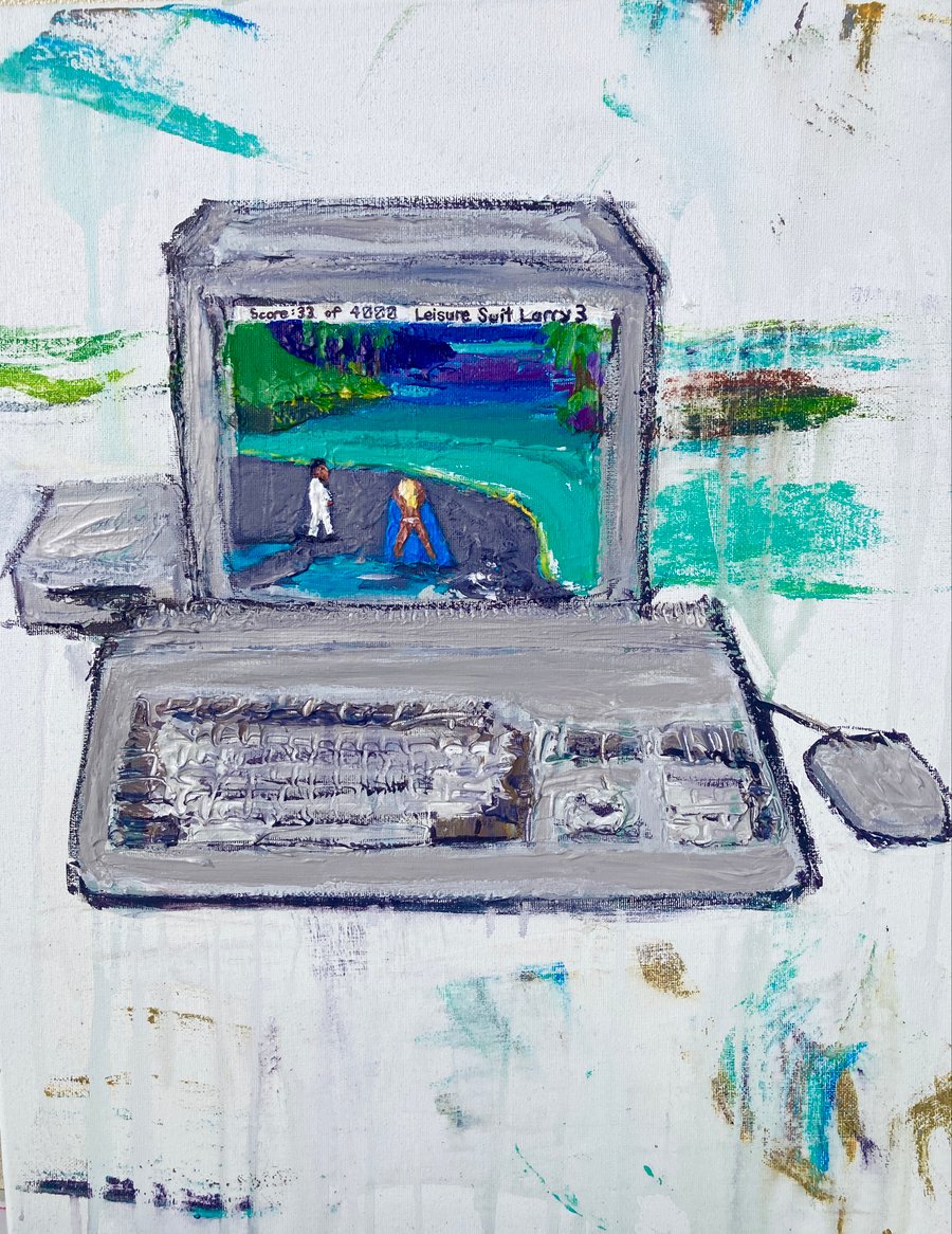 Image of Leisure Suit Larry 3 original painting 