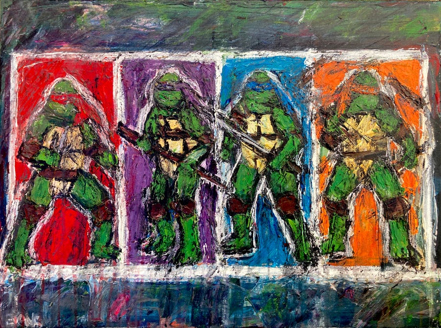 Image of Tmnt original painting 