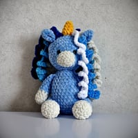 Crochet Blue Unicorn 🦄