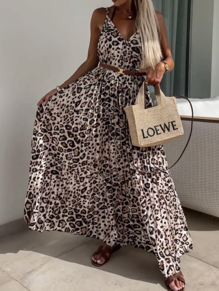 Image of Leopard maxi dress
