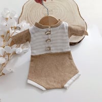 Image 1 of Newborn photography bodysuit Noah • beige