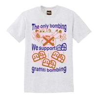 Image 1 of MAGICO X ISER - T-shirt (Ash Grey/ Purple & Orange)