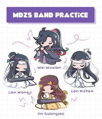 Image 2 of Tiny MDZS Band Practice (MDZS) - Enamel Pins