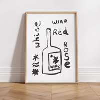 Image 1 of Wine - Art Print 