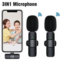 Wireless Lavalier Mini Microphone Lapel Mic for Video Recording Interview Live Streaming