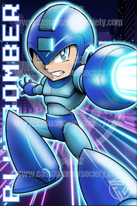 Blue Bomber Canvas Print