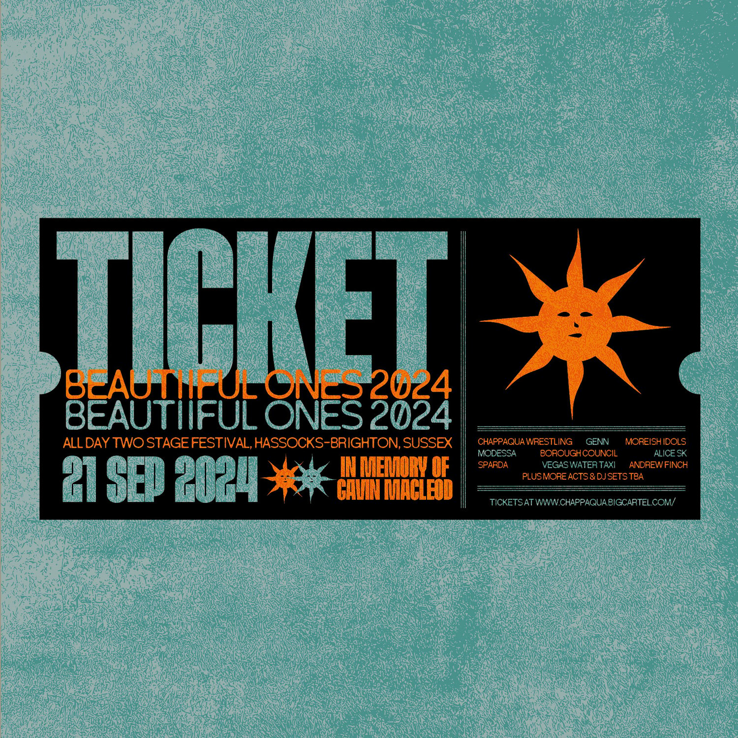 Image of (SOLD OUT) BEAUTIFUL ONES - DAY TICKET