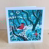 Image 1 of Falmouth Bullfinches Christmas Card