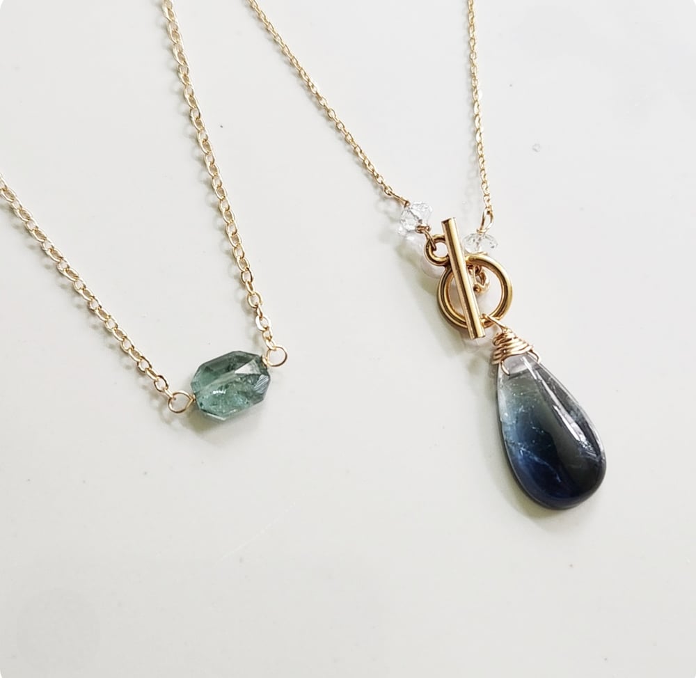 Image of Blue Tourmaline Necklaces