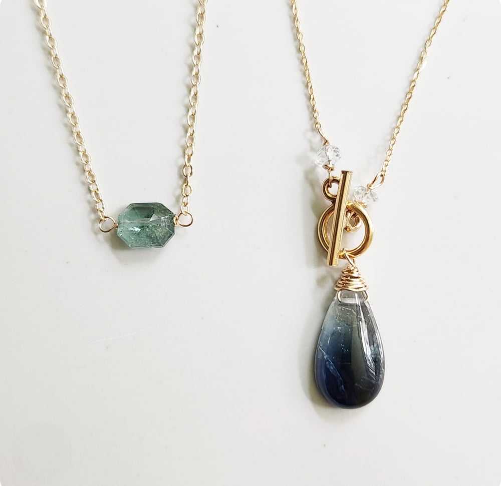 Image of Blue Tourmaline Necklaces