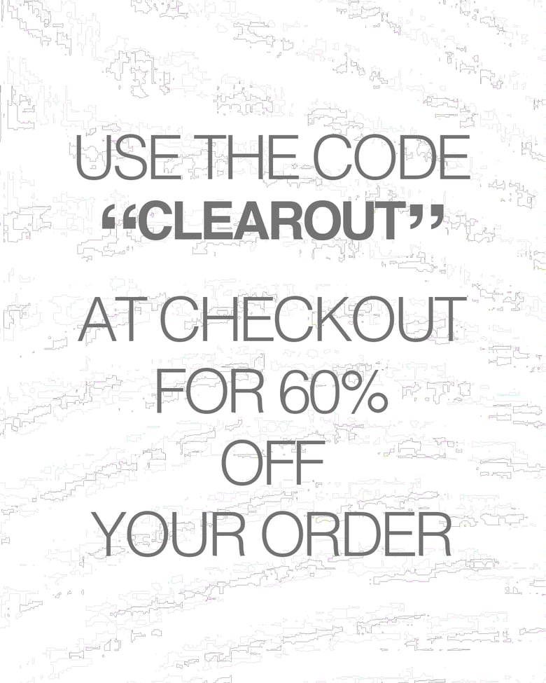 Image of "CLEAROUT" SALE CODE