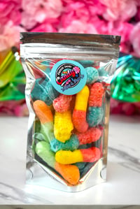 Image 3 of Sour Worms Freeze Dried Candy 2 OZ 