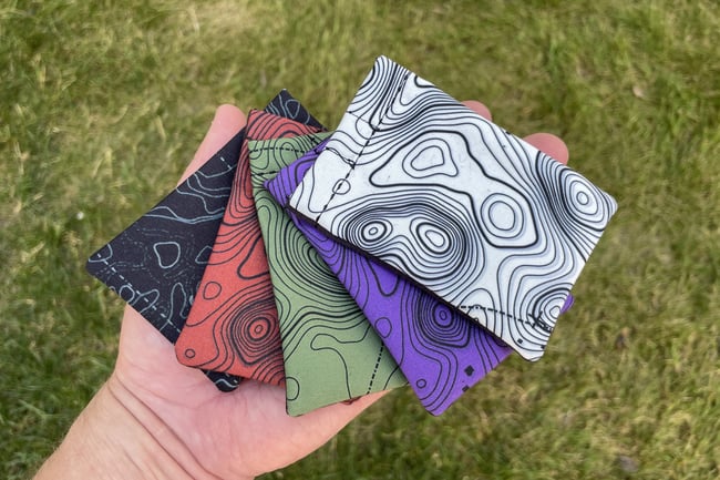 EDC Bags Topo Pattern