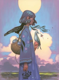 Image 2 of “Into The Wind” hand embellished ~ timed print edition