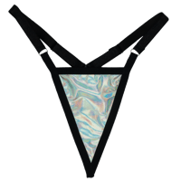 Image 1 of Holographic Spandex G-String 