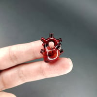 Image 2 of Watercolor anatomical heart pendant 