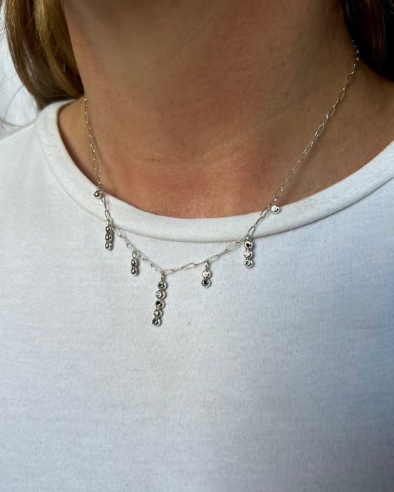 Image of Dew Drop Necklace - Oval Cable Chain