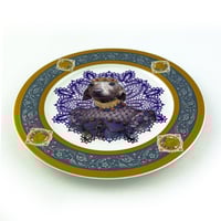 Image 2 of Lebrel italiano Lady Pucca - Fine China Plate - #0788
