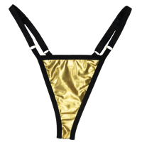 Image 1 of Gold Metallic Spandex Thong