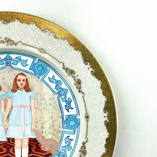 Image of The Shining Twins - Fine China Plate - #0789