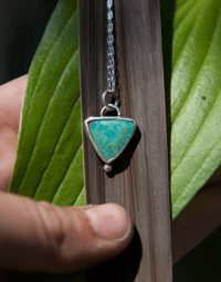 Image 1 of dainty Patagonia turquoise necklace