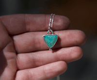 Image 2 of dainty Patagonia turquoise necklace