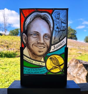Image of Stained glass memorial
