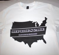 OFF THE SCALE IMPORT & EXPORT WHITE T-SHIRT