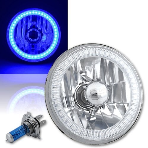 Image of #Octane 7" ROUND BLUE SMD HALO (PAIR)