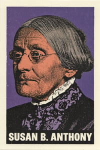 Image 1 of Susan B. Anthony Purple Postcard