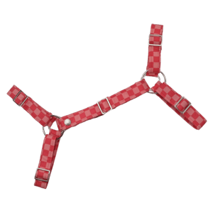 Pink & Peach Checker Bulldog Harness