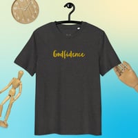 Image 2 of Godfidence Embroidered Unisex Organic T-shirt