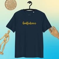 Image 3 of Godfidence Embroidered Unisex Organic T-shirt