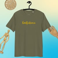 Image 4 of Godfidence Embroidered Unisex Organic T-shirt