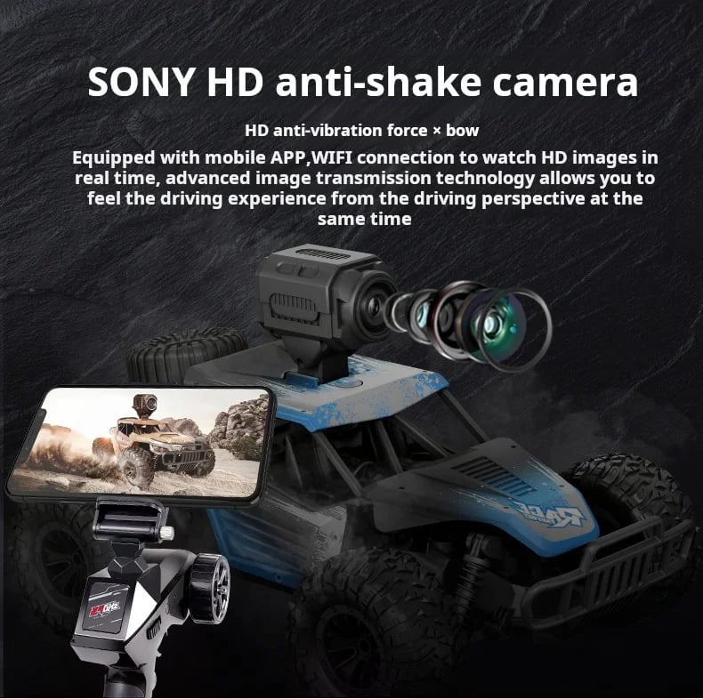 Four-way RC vehicle off-road high-speed mobile control real-time WIFI image transmission