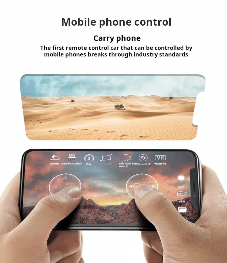 Four-way RC vehicle off-road high-speed mobile control real-time WIFI image transmission