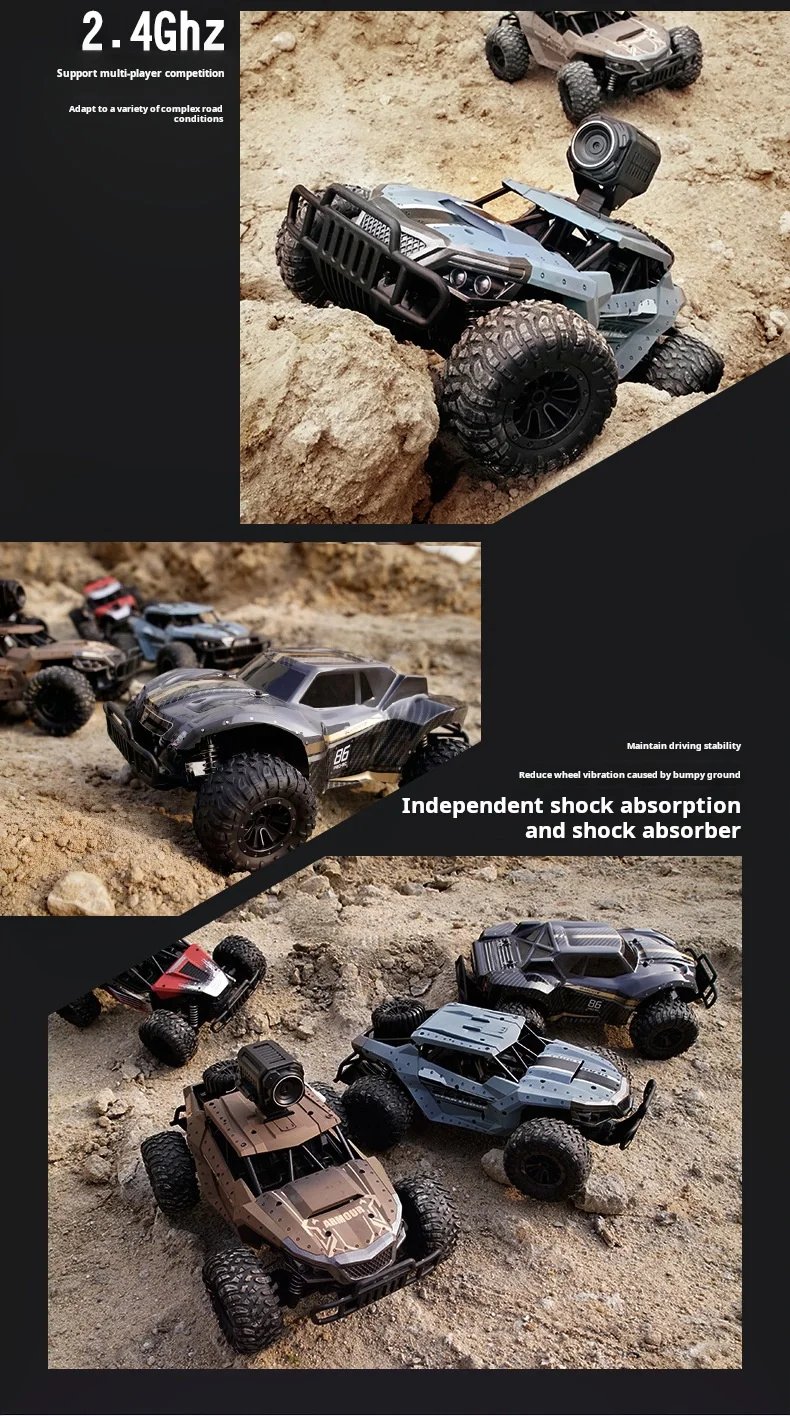 Four-way RC vehicle off-road high-speed mobile control real-time WIFI image transmission