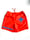 Image of beach day shorts in bright orange 