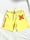 Image of fired up sweatshorts in yellow 