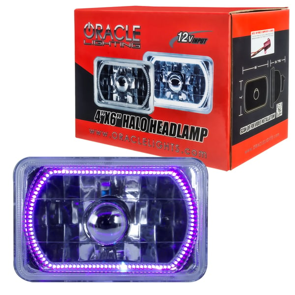 Image of ORACLE PURPLE/UV  4X6 BLUE MICRO SMD HALO SET OF (4)