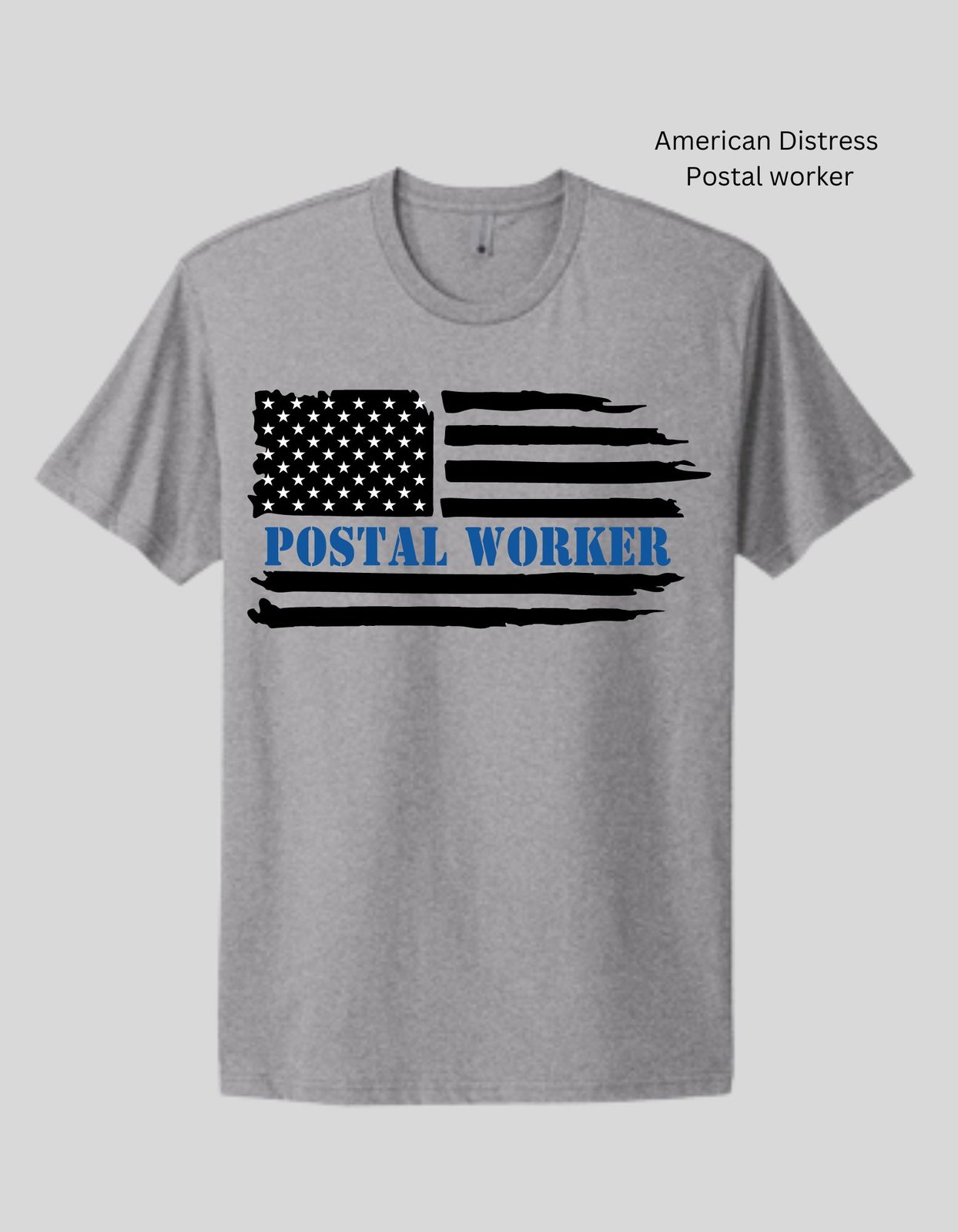 USA製 USPS ベイサイド黒ボディ 両面 プリントTシャツ