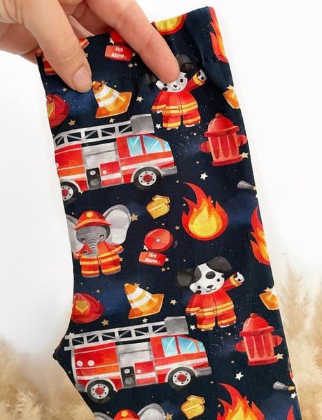 Image of Fire Truck Leggings/Cycling Shorts 