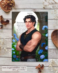 Image 4 of Kai Azer Inspired Fan Art Print / Page Overlay / Bookmark