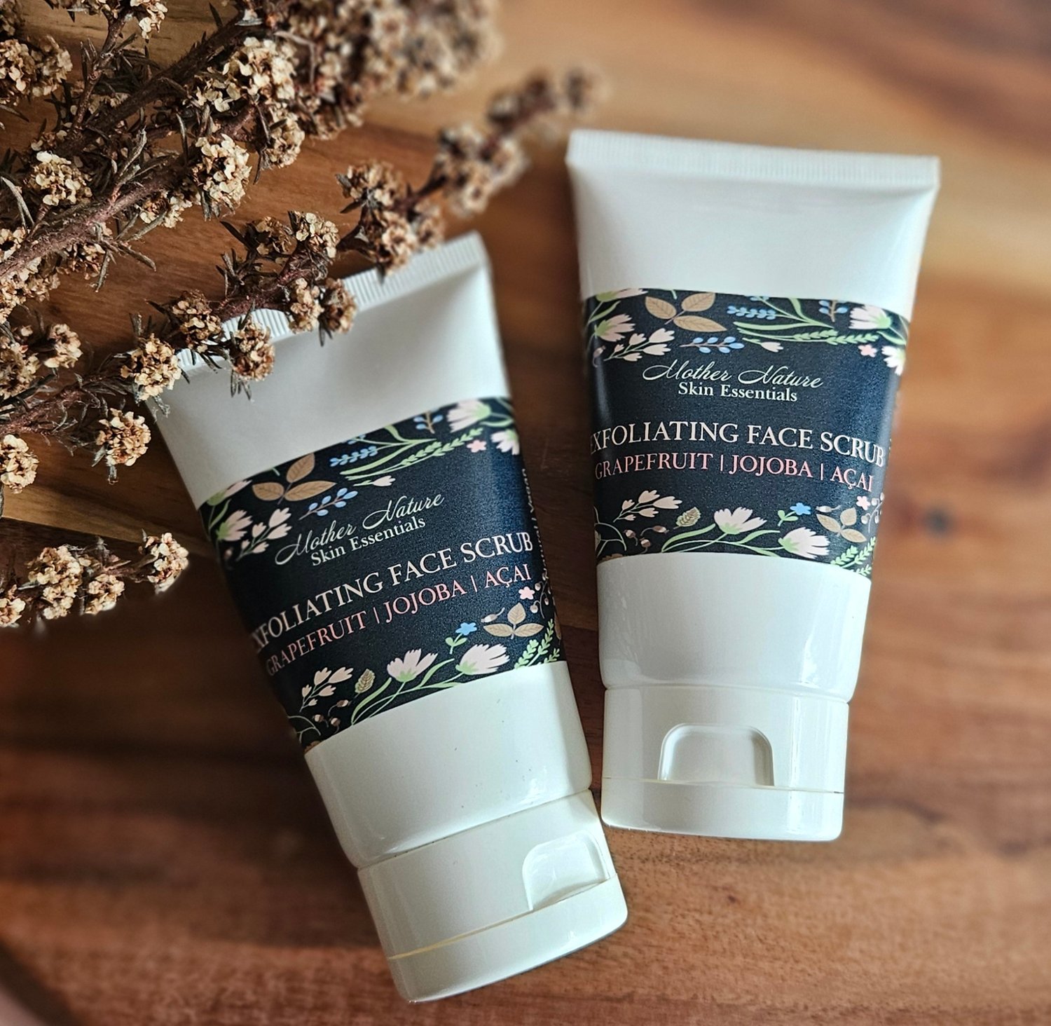 Image of Grapefruit, Jojoba & ACAI Berry Exfoliating Face Cleanser | Natural Face Scrub
