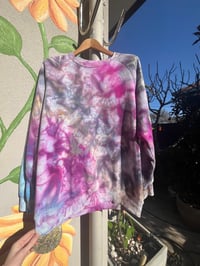 Image 1 of Ice dyed men’s (unisex) tie dye jumper size M
